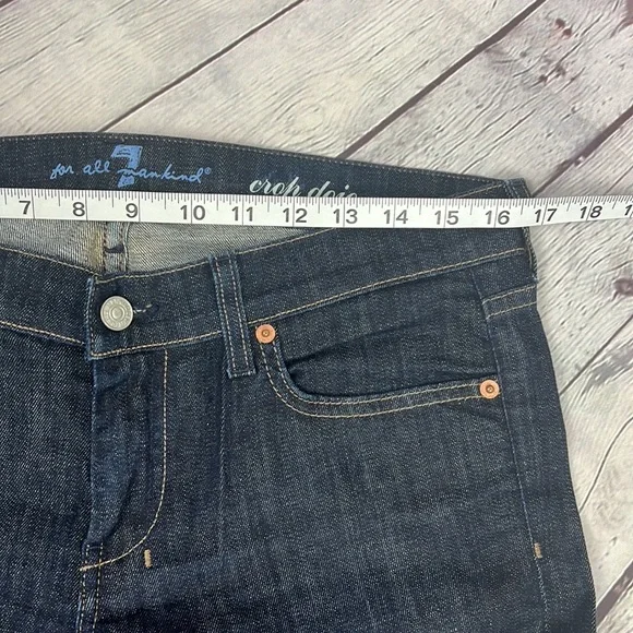7 for All Mankind | Cropped Dojo Jeans | Dark Wash | Size 30 - Picture 3 of 11